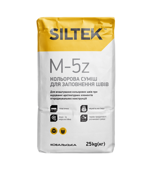 Заполнитель для швов в кладке Siltek M-5 Z (бетон), 25 кг SIL-M5Z-25-BET фото