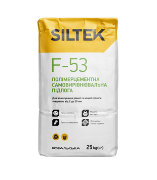 Самовирівнювальна полімерцементна підлога Siltek F-53, 25 кг SIL-F53-25 фото