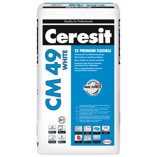 Суперэластичная клеевая смесь для плитки Ceresit CM 49 S2 Premium Flexible 20 кг 2574221 фото