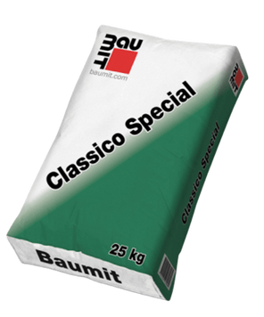 Декоративна мінеральна штукатурка Baumit Classico Special (суха суміш під фарбування), 25 кг BAU-CLASSIC-25 фото