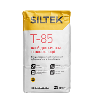 Клей для систем теплоізоляції Siltek T-85, 25 кг SIL-T85-25 фото